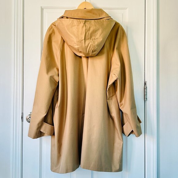 London Fog detachable hooded trench coat/raincoat (size 3X) - Picture 5 of 15